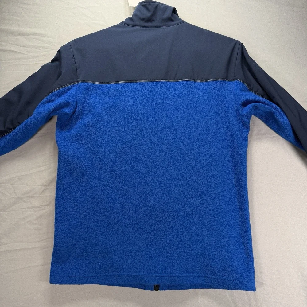 The North Face Jacket Mens Small Full Zip Blue Fleece Lightweight Zipper Pocket